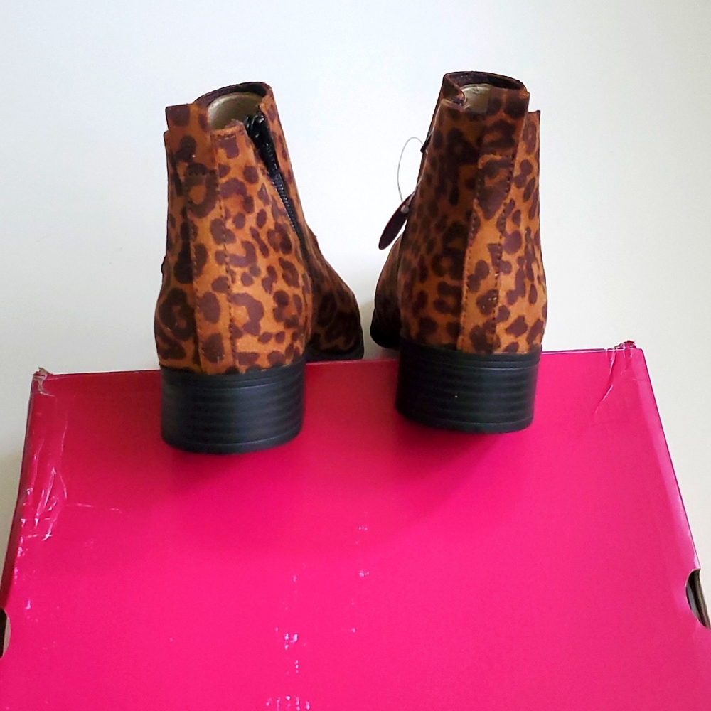 SO Averyy Women's Ankle Boots Leopard - Picture 4 of 4